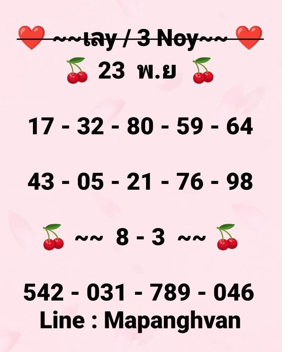 หวยฮานอย 23-11-68 ชุด3