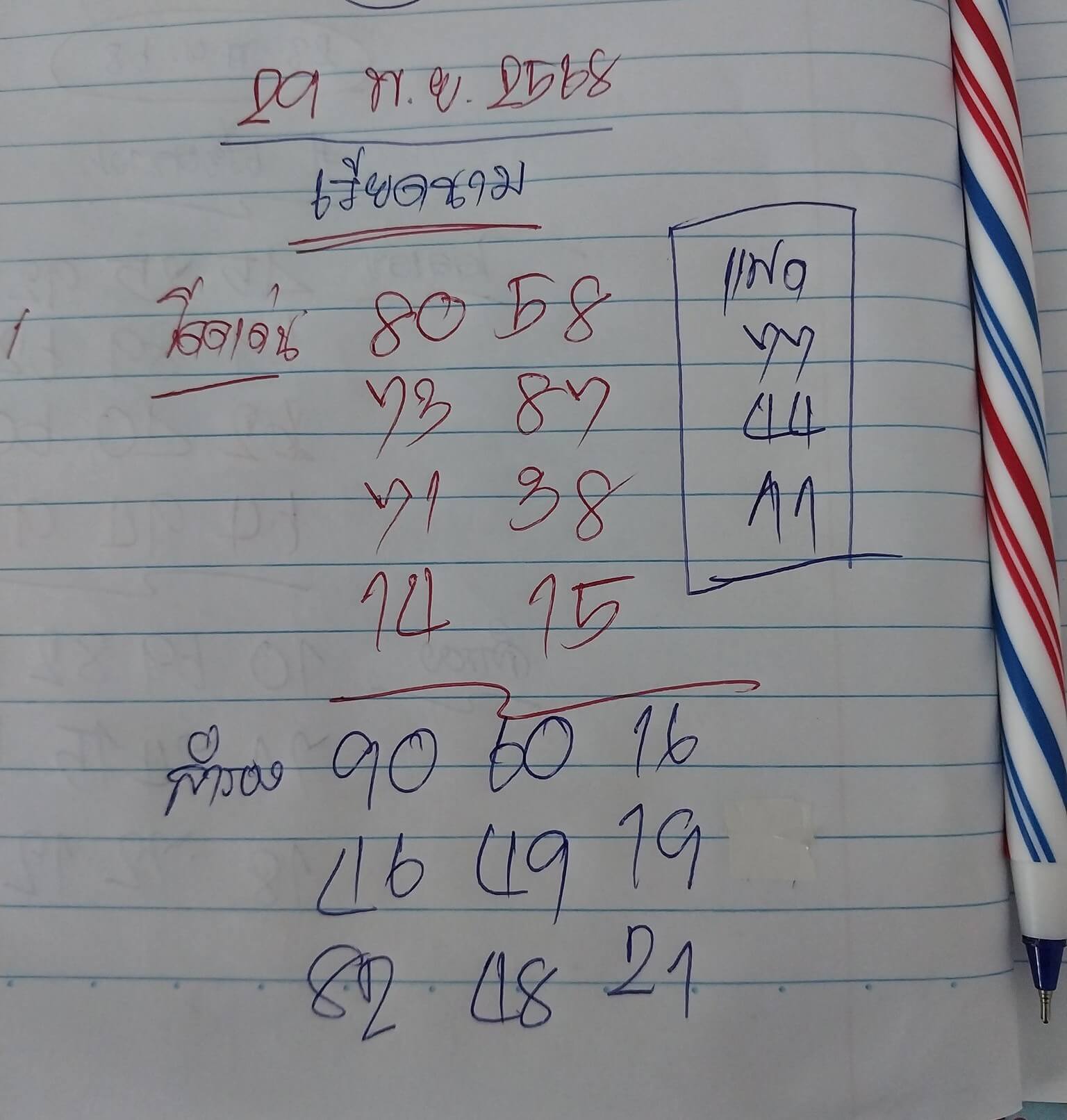 หวยฮานอย 29-11-68 ชุด10