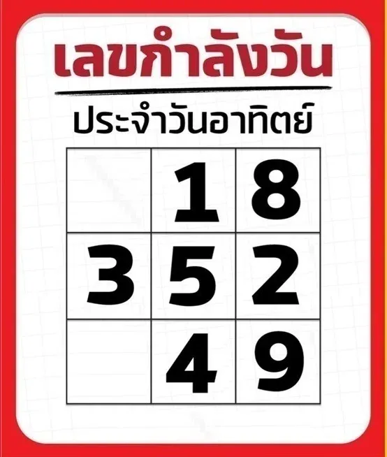 เลขเด็ดวันอาทิตย์ 16/11/68