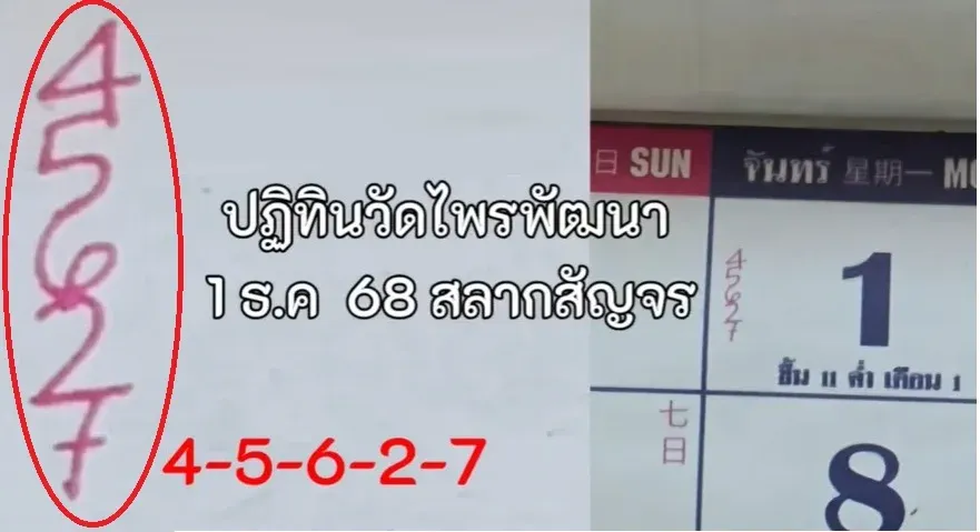 เลขเด็ดหลวงปู่สรวง 1/12/68