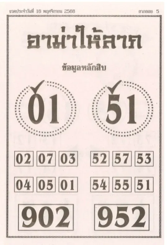 เลขเด็ดอาม่าให้ลาภ 16/11/68 เปิดแนวทางมงคลจากอาม่าผู้มากบุญ งวดนี้มีสิทธิ์รวยจริง! เลขเด็ดอาม่าให้ลาภ 16/11/68