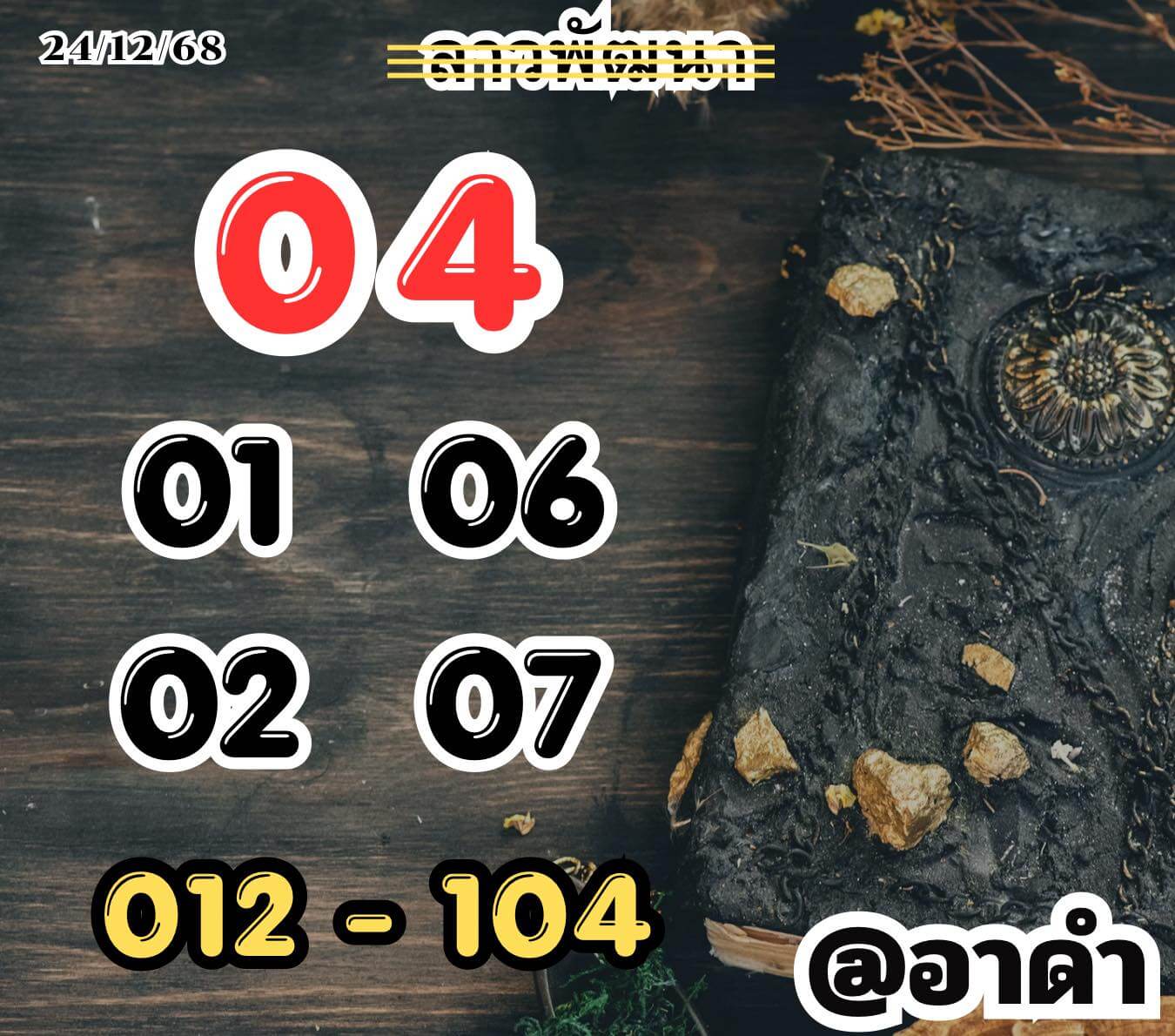 หวยลาว 24-12-68 ชุด10