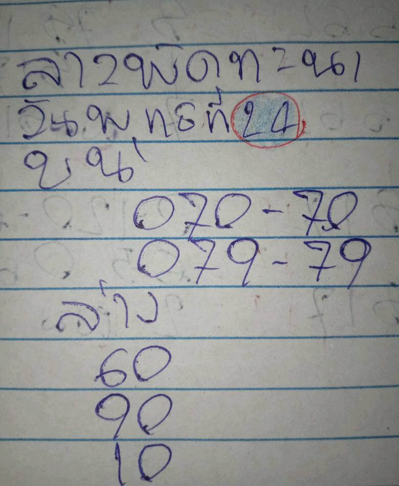 หวยลาว 24-12-68 ชุด9