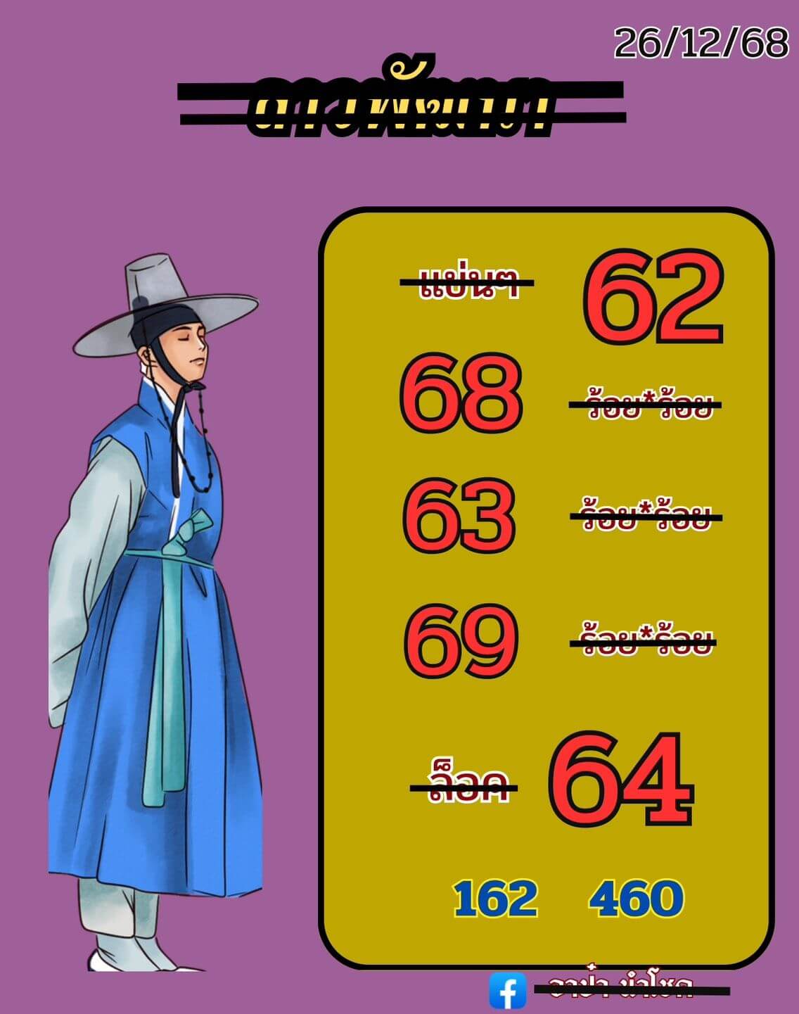 หวยลาว 26-12-68 ชุด10