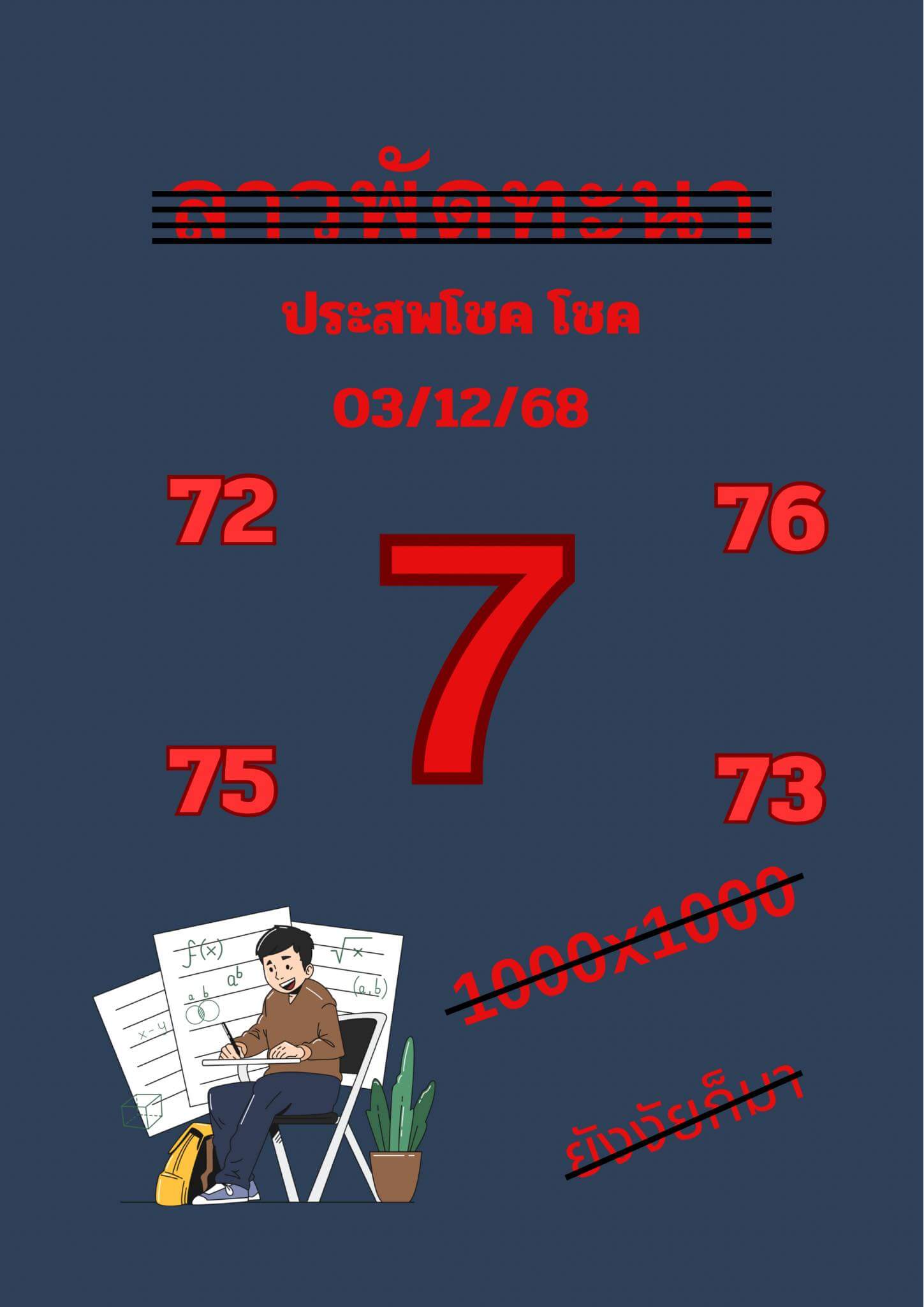 หวยลาว 3-12-68 ชุด4