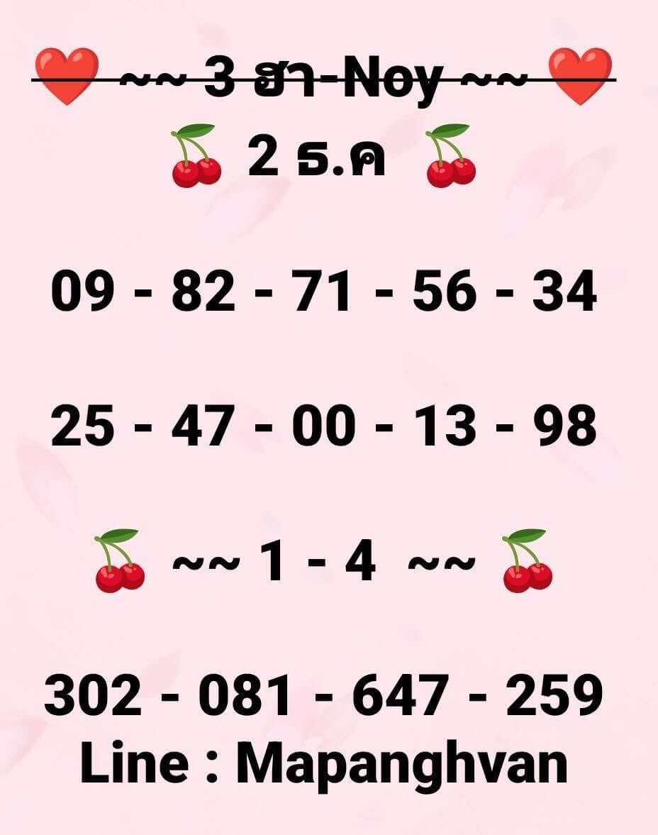 หวยฮานอย 2-12-68 ชุด7