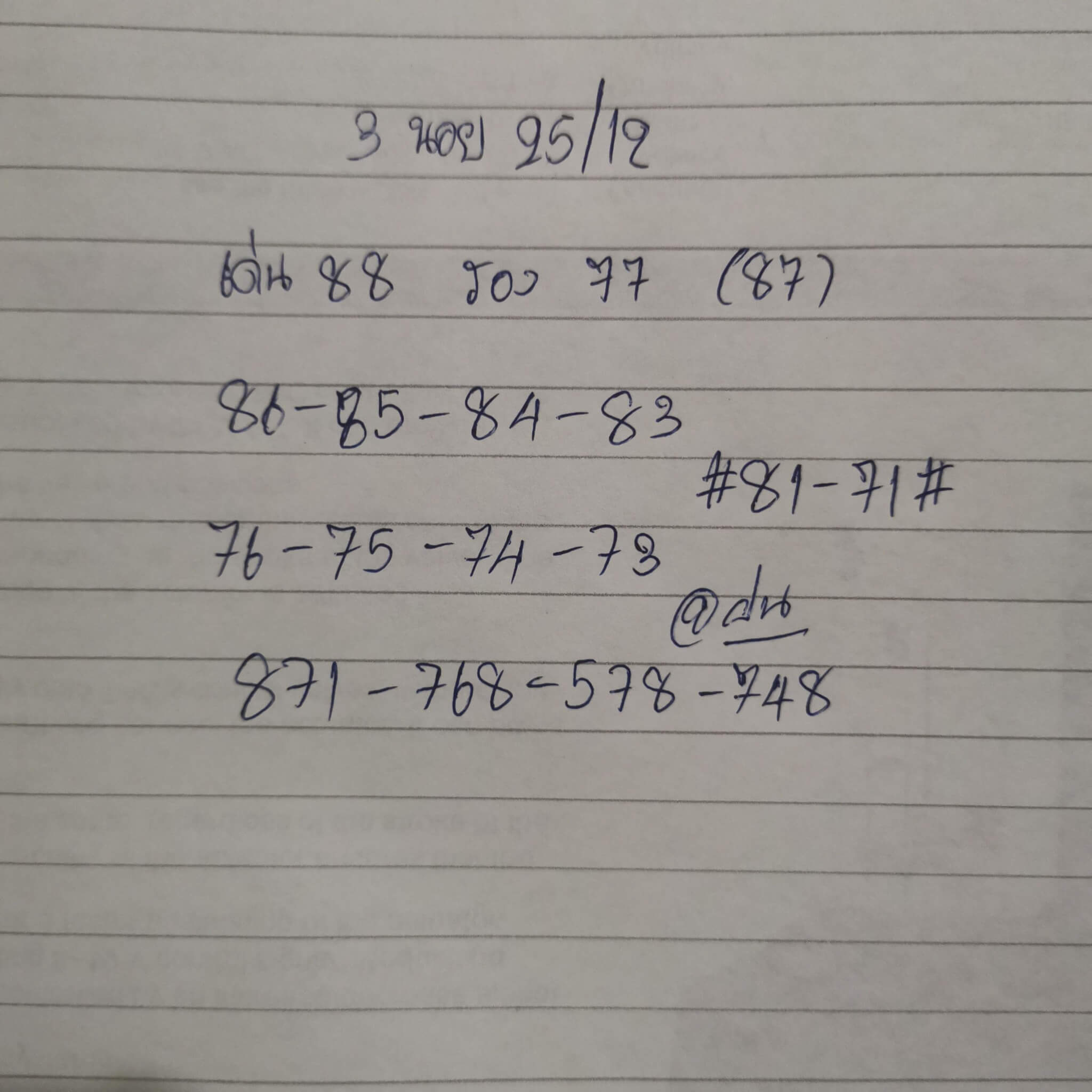 แนวทางหวยฮานอย 25/12/68 แนวทางหวยฮานอยวันนี้ออก งวดวันที่ 25 ธันวาคม 2568 หวยฮานอย 25-12-68 ชุด1