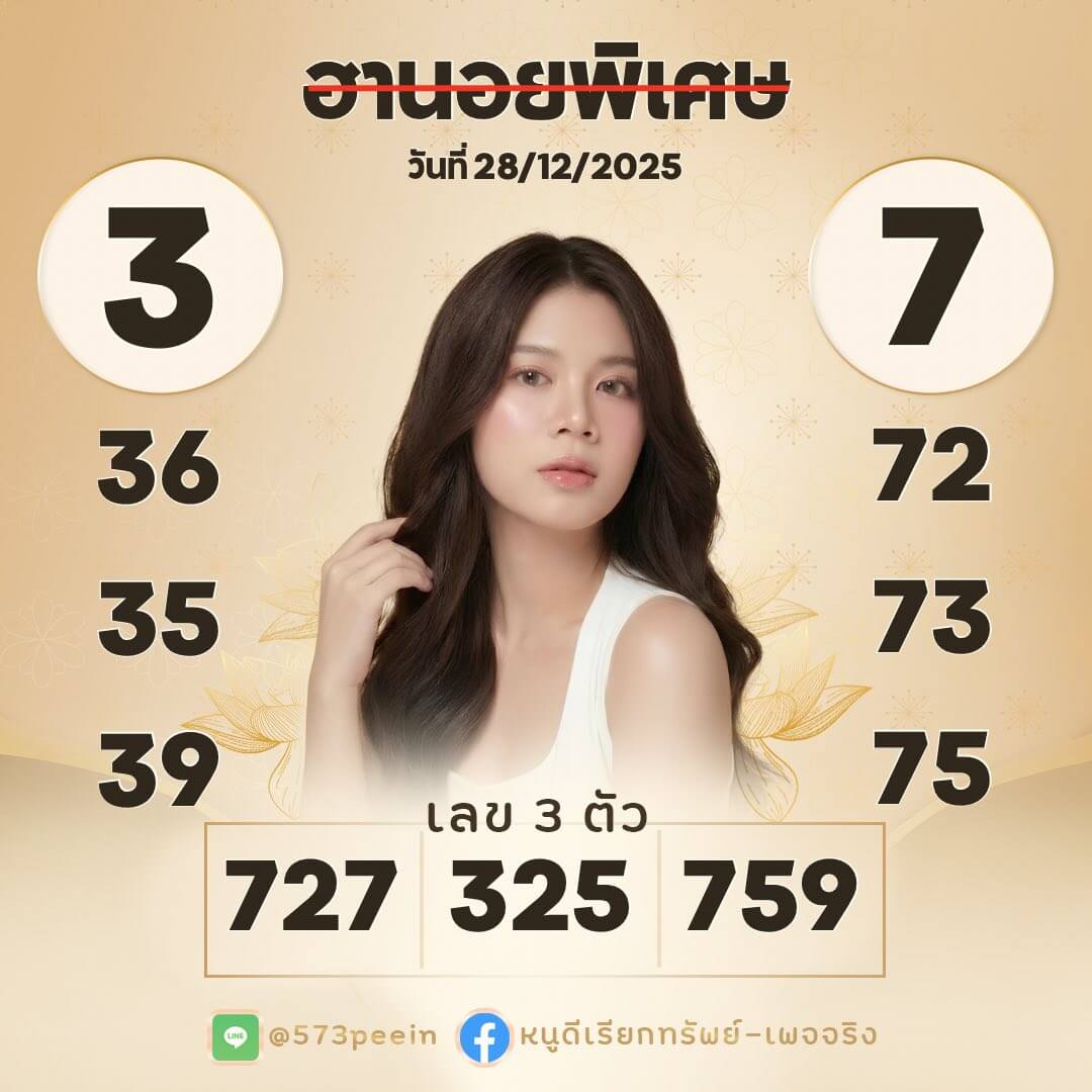 แนวทางหวยฮานอย 28/12/68 แนวทางหวยฮานอยวันนี้ออก งวดวันที่ 28 ธันวาคม 2568 หวยฮานอย 28-12-68 ชุด6