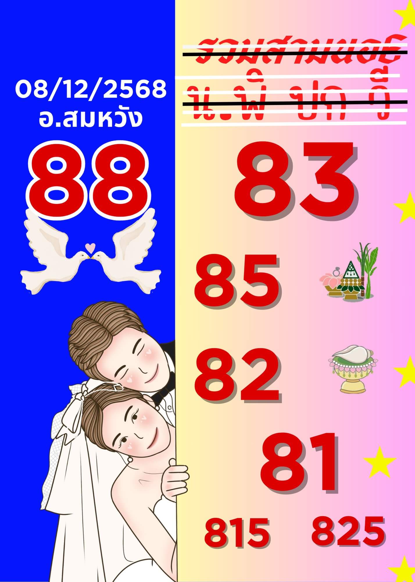 แนวทางหวยฮานอย 8/12/68 แนวทางหวยฮานอยวันนี้ออก งวดวันที่ 8 ธันวาคม 2568 หวยฮานอย 8-12-68 ชุด5