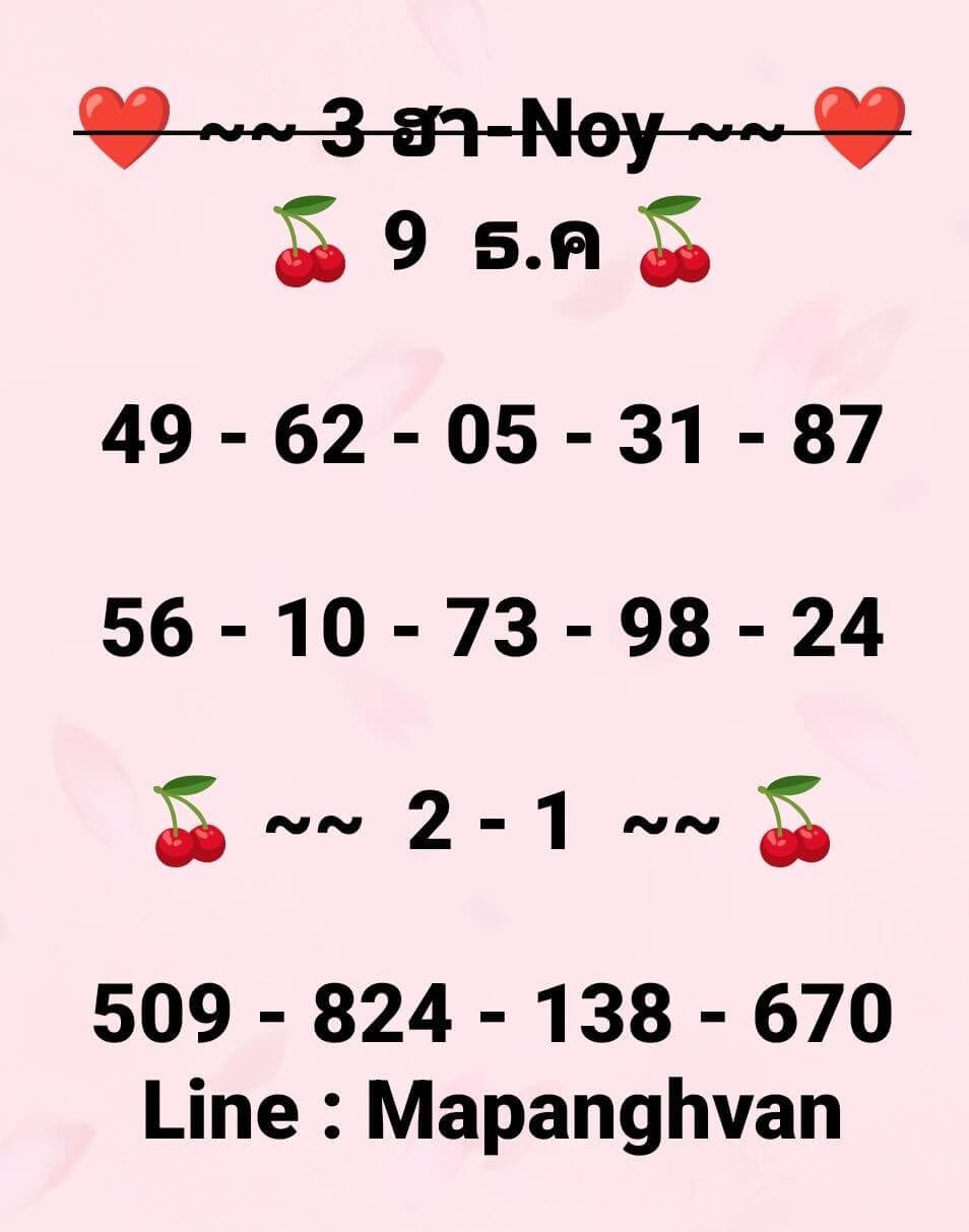 หวยฮานอย 9-12-68 ชุด4