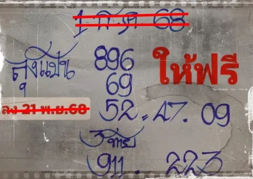 เลขเด็ดลุงแป้น 1/12/68