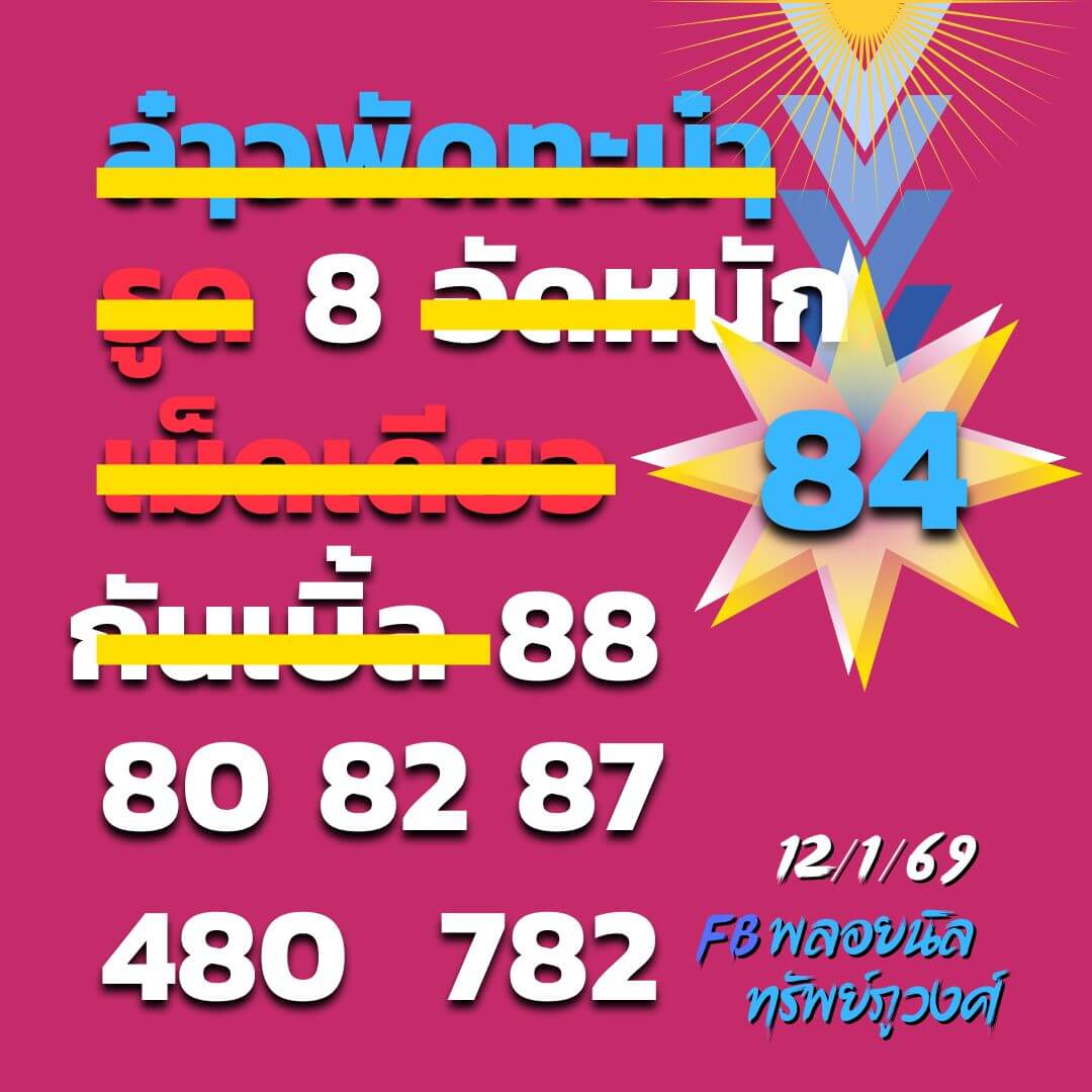 หวยลาว 12-1-69 ชุด5