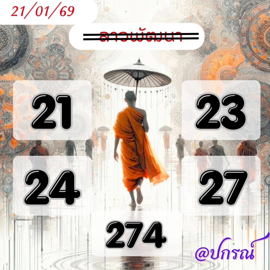 หวยลาว 21-1-69 ชุด1