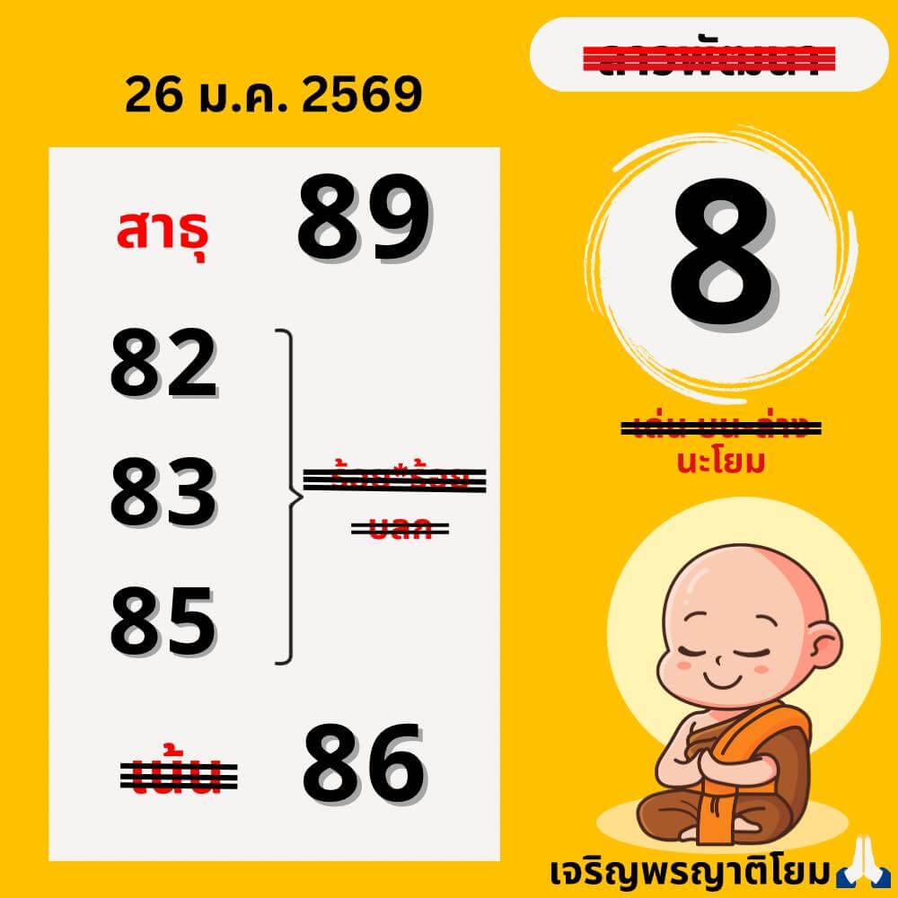 หวยลาว 26-1-69 ชุด8