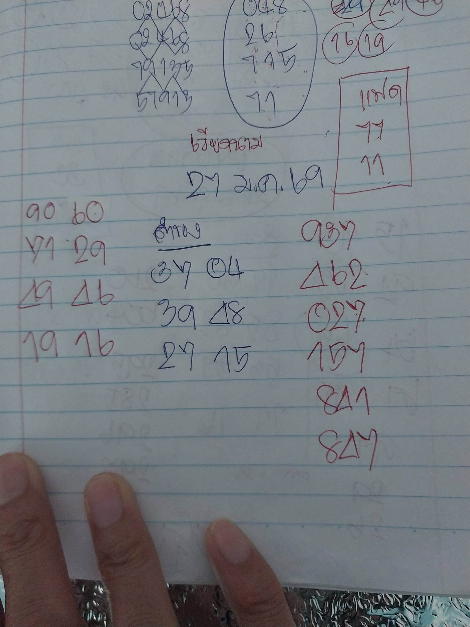 แนวทางหวยฮานอย 27/1/69 แนวทางหวยฮานอยวันนี้ออก งวดวันที่ 27 มกราคม 2569 หวยฮานอย 27-1-69 ชุด8