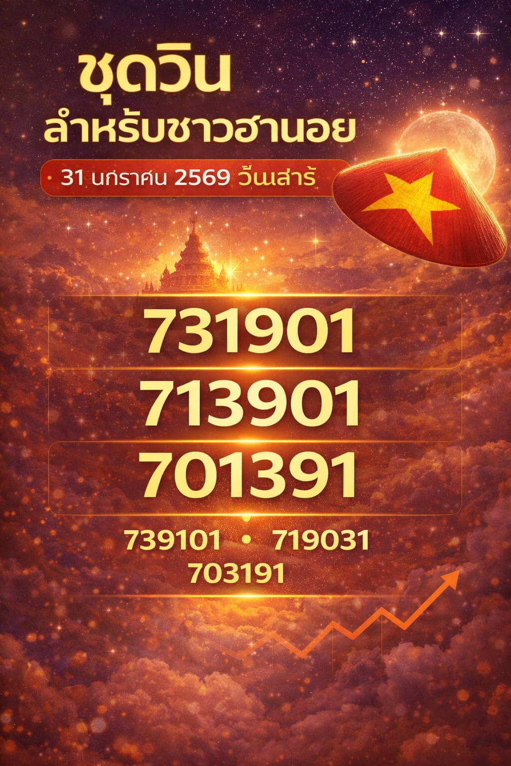 แนวทางหวยฮานอย 31/1/69 แนวทางหวยฮานอยวันนี้ออก งวดวันที่ 31 มกราคม 2569 หวยฮานอย 31-1-69 ชุด5