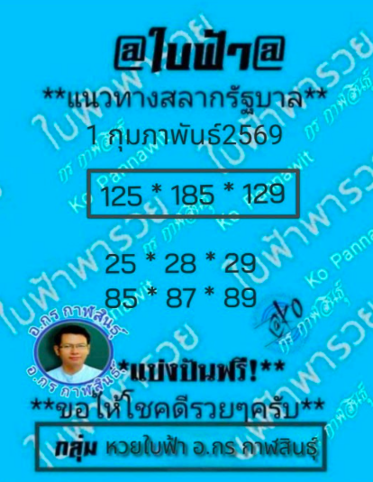 เลขเด็ดกรณ์ กาฬสินธุ์ 1/2/69 แนวทางท้องถิ่นชื่อดัง คอหวยจับตาแรงทุกงวด เลขเด็ดกรณ์ กาฬสินธุ์ 1/2/69