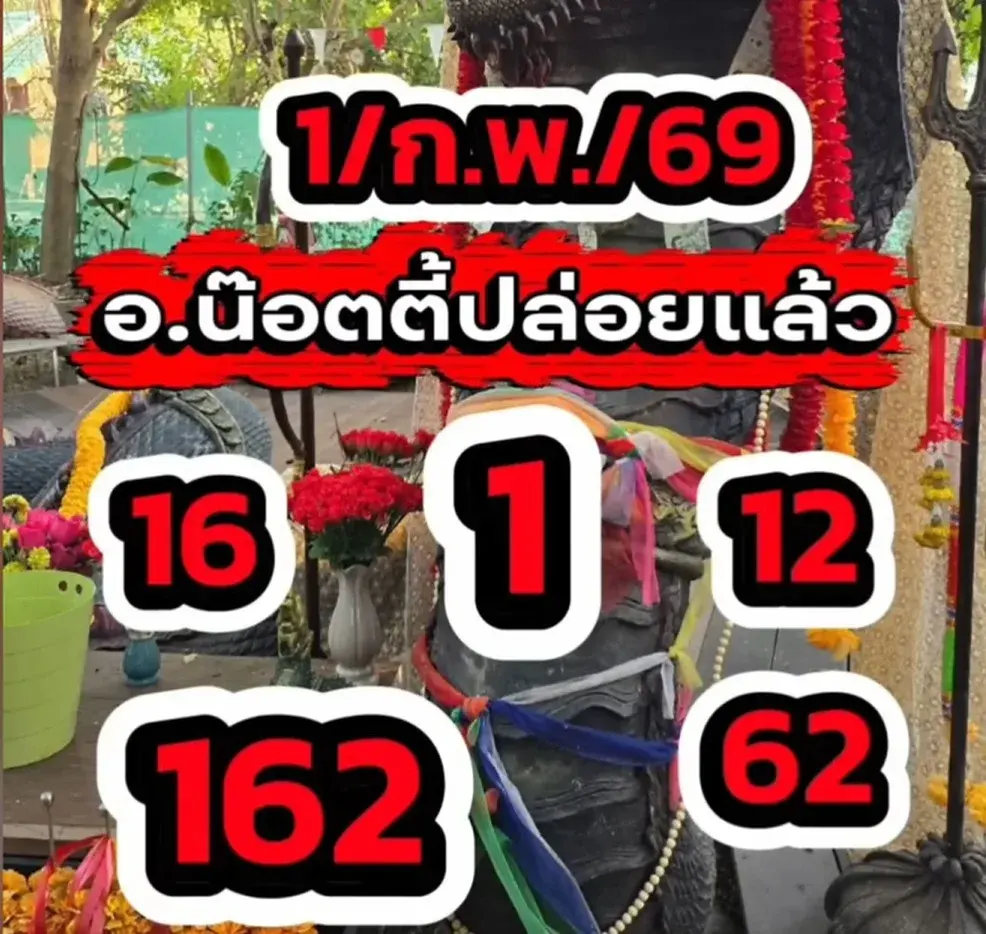 เลขเด็ดอ.น๊อตตี้ งวด 1 กุมภาพันธ์ 2569 จับจังหวะเกมไว ลุ้นสนุกต้นเดือน เลขเด็ดอ.น๊อตตี้ 1/2/69