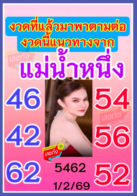 เลขเด็ดแม่น้ำหนึ่ง งวด 1 กุมภาพันธ์ 2569 สายศรัทธาห้ามพลาด แนวทางแรงที่คอหวยจับตา แนวทางที่คอหวยสายสูตรและสายวิเคราะห์เชิงลึกให้ความสนใจ