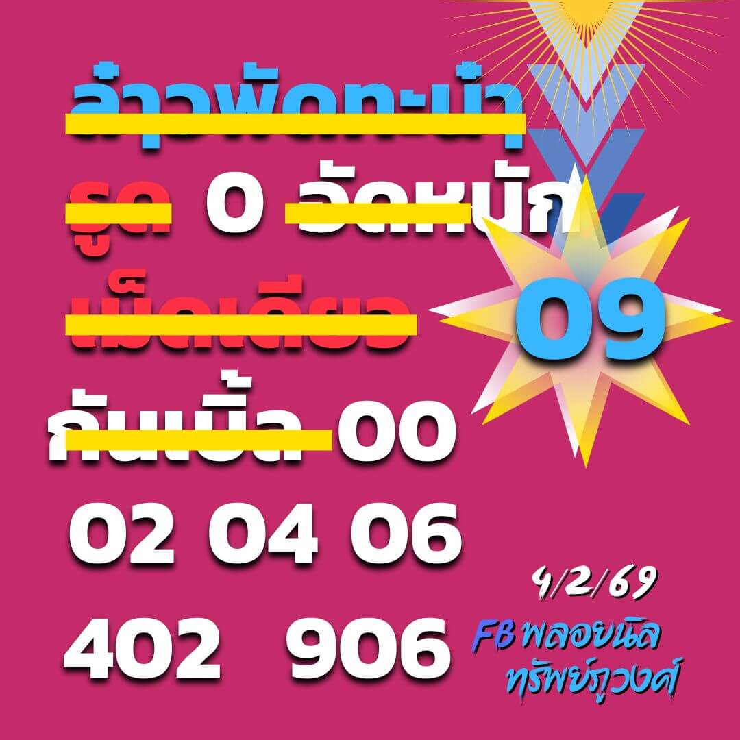 หวยลาว 4-2-69 ชุด4