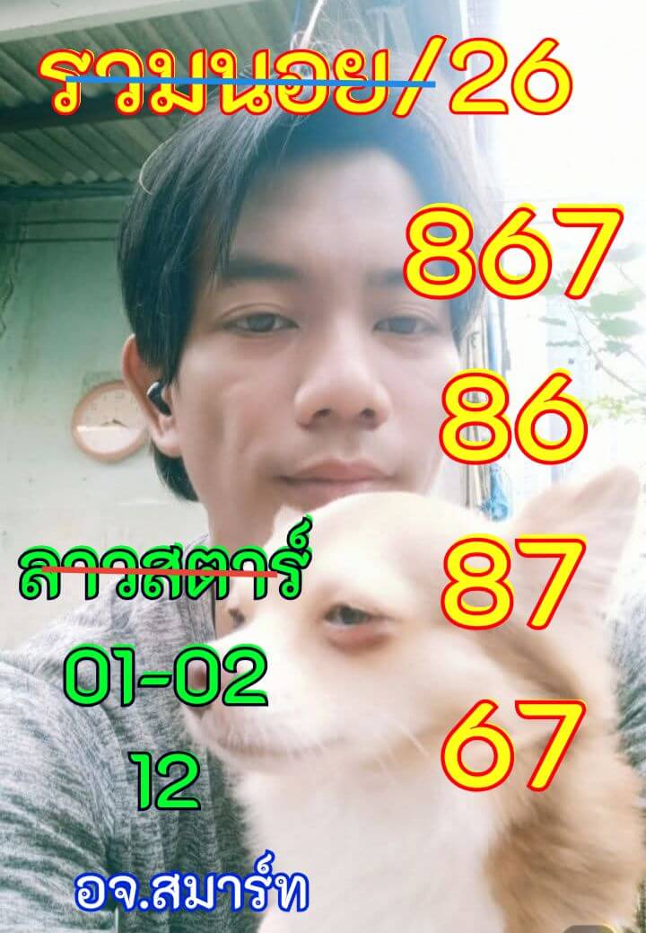 แนวทางหวยฮานอย 26/2/69 แนวทางหวยฮานอยวันนี้ออก งวดวันที่ 26 กุมภาพันธ์ 2569 หวยฮานอย 26-2-69 ชุด5