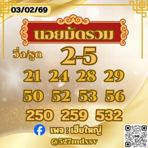 แนวทางหวยฮานอย 3/2/69 แนวทางหวยฮานอยวันนี้ออก งวดวันที่ 3 กุมภาพันธ์ 2569 หวยฮานอย 3-2-69 ชุด5