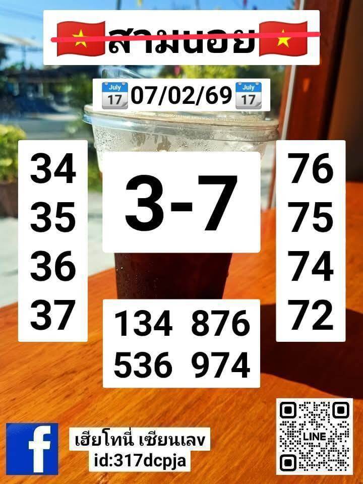 แนวทางหวยฮานอย 7/2/69 แนวทางหวยฮานอยวันนี้ออก งวดวันที่ 7 กุมภาพันธ์ 2569 หวยฮานอย 7-2-69 ชุด8