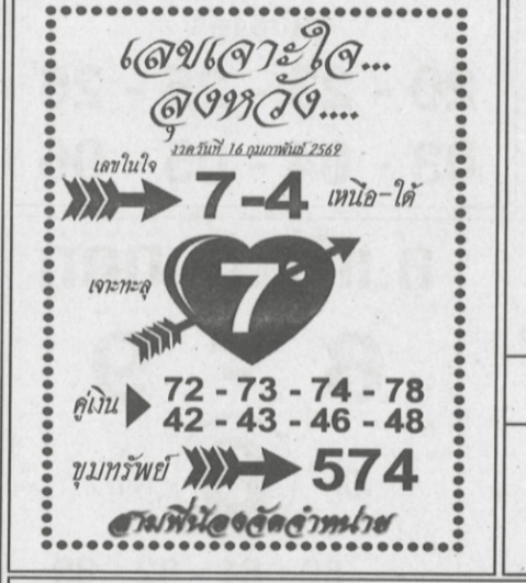 เลขเด็ดเจาะใจลุงหวัง งวด 16 กุมภาพันธ์ 2569 แนวทางดัง เจาะลึกตัวเลขโค้งสุดท้าย เลขเด็ด-เจาะใจลุงหวัง-16-2-69