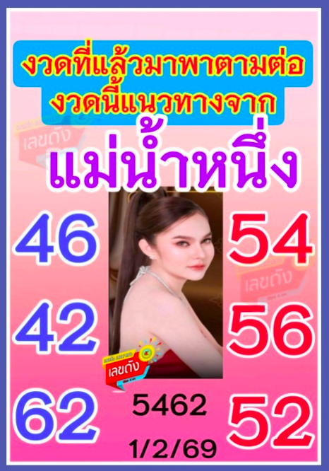 เลขเด็ดแม่น้ำหนึ่ง งวด 1 กุมภาพันธ์ 2569 สายศรัทธาจับตาแรง แนวทางดังที่คอหวยเฝ้ารอ เลขเด็ดแม่น้ำหนึ่ง 1/2/69