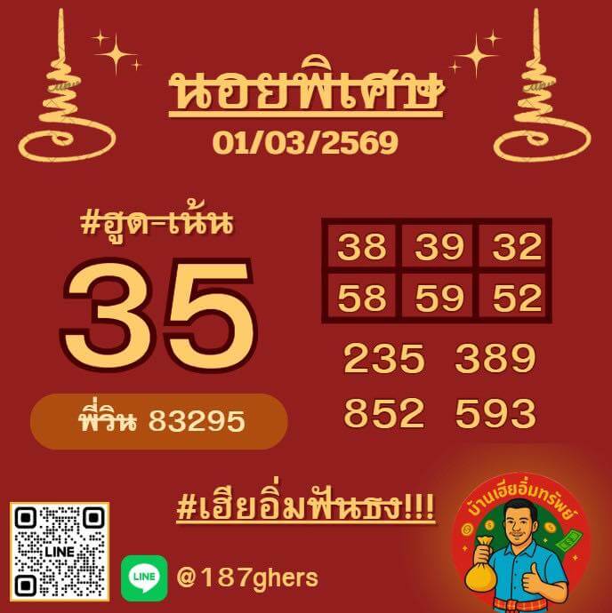 แนวทางหวยฮานอย 1/3/69 แนวทางหวยฮานอยวันนี้ออก งวดวันที่ 3 มีนาคม 2569 หวยฮานอย 1-3-69 ชุด9