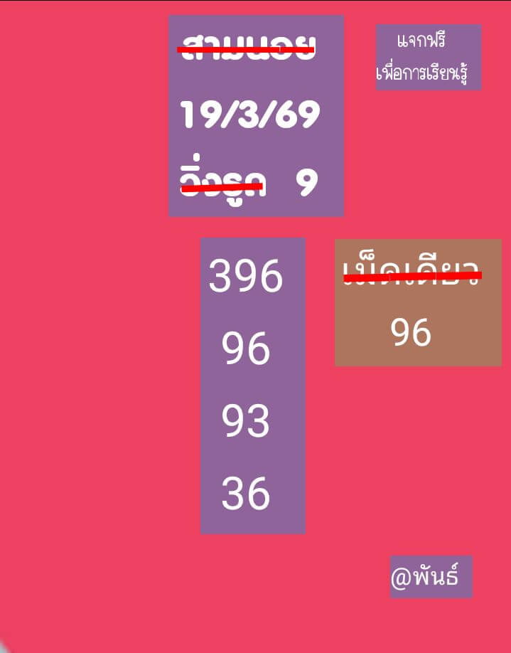 แนวทางหวยฮานอย 19/3/69 แนวทางหวยฮานอยวันนี้ออก งวดวันที่ 19 มีนาคม 2569 หวยฮานอย 19-3-69 ชุด3
