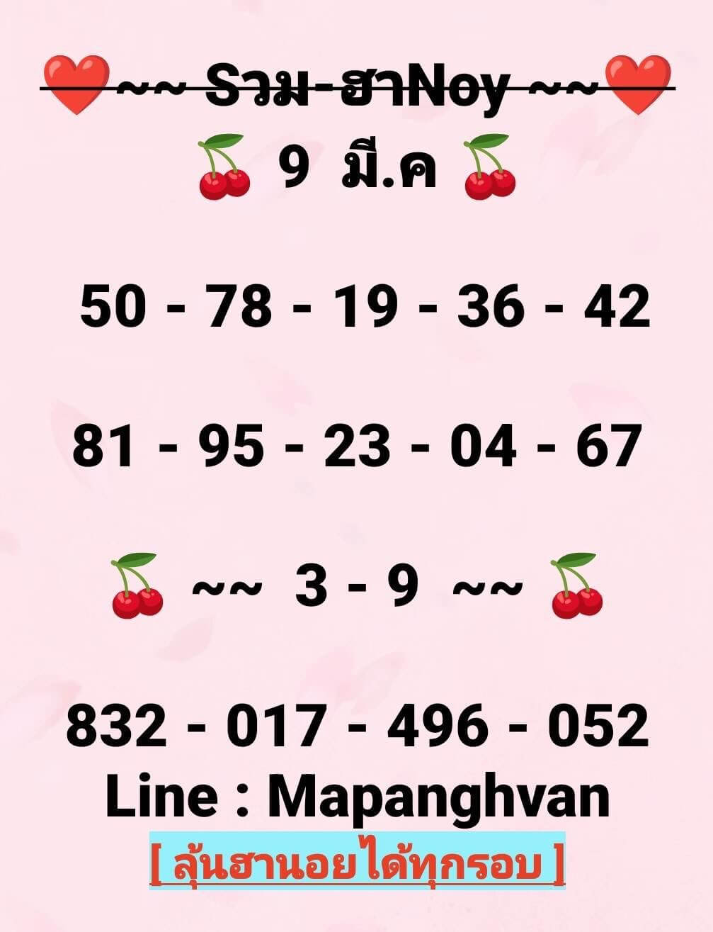 แนวทางหวยฮานอย 9/3/69 แนวทางหวยฮานอยวันนี้ออก งวดวันที่ 9 มีนาคม 2569 หวยฮานอย 9-3-69 ชุด4