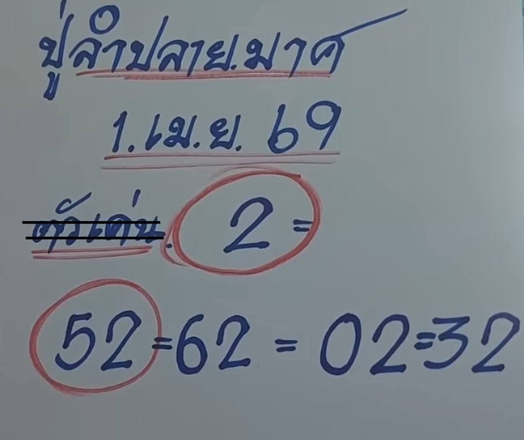 เลขเด็ดปู่ลำปลายมาศ งวด 1 เมษายน 2569 ส่องนิมิตมงคลรับลมร้อน ลุ้นเป็นเศรษฐีเงินล้านก่อนใคร! เลขเด็ดปุ่ลำปลายมาศ 1/4/69