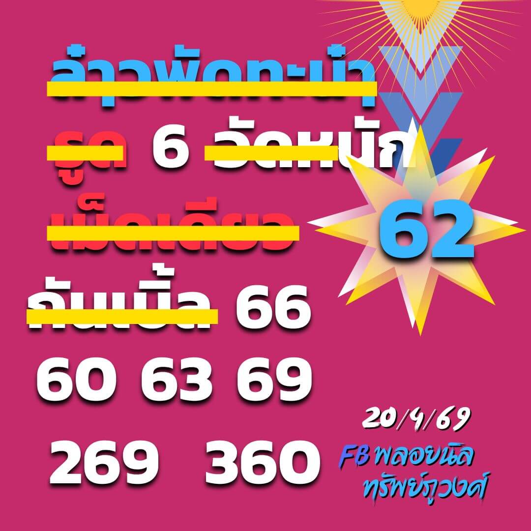 หวยลาว 20-4-69 ชุด7