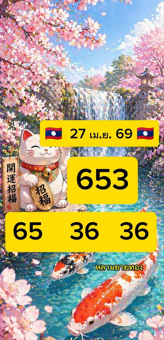 หวยลาว 27-4-69 ชุด3