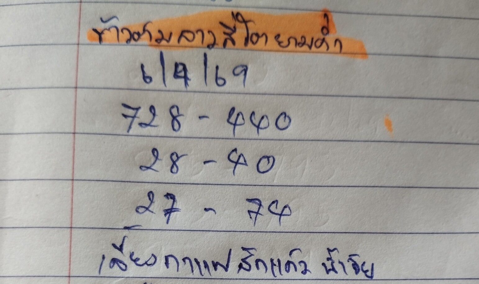 หวยลาว 6-4-69 ชุด1