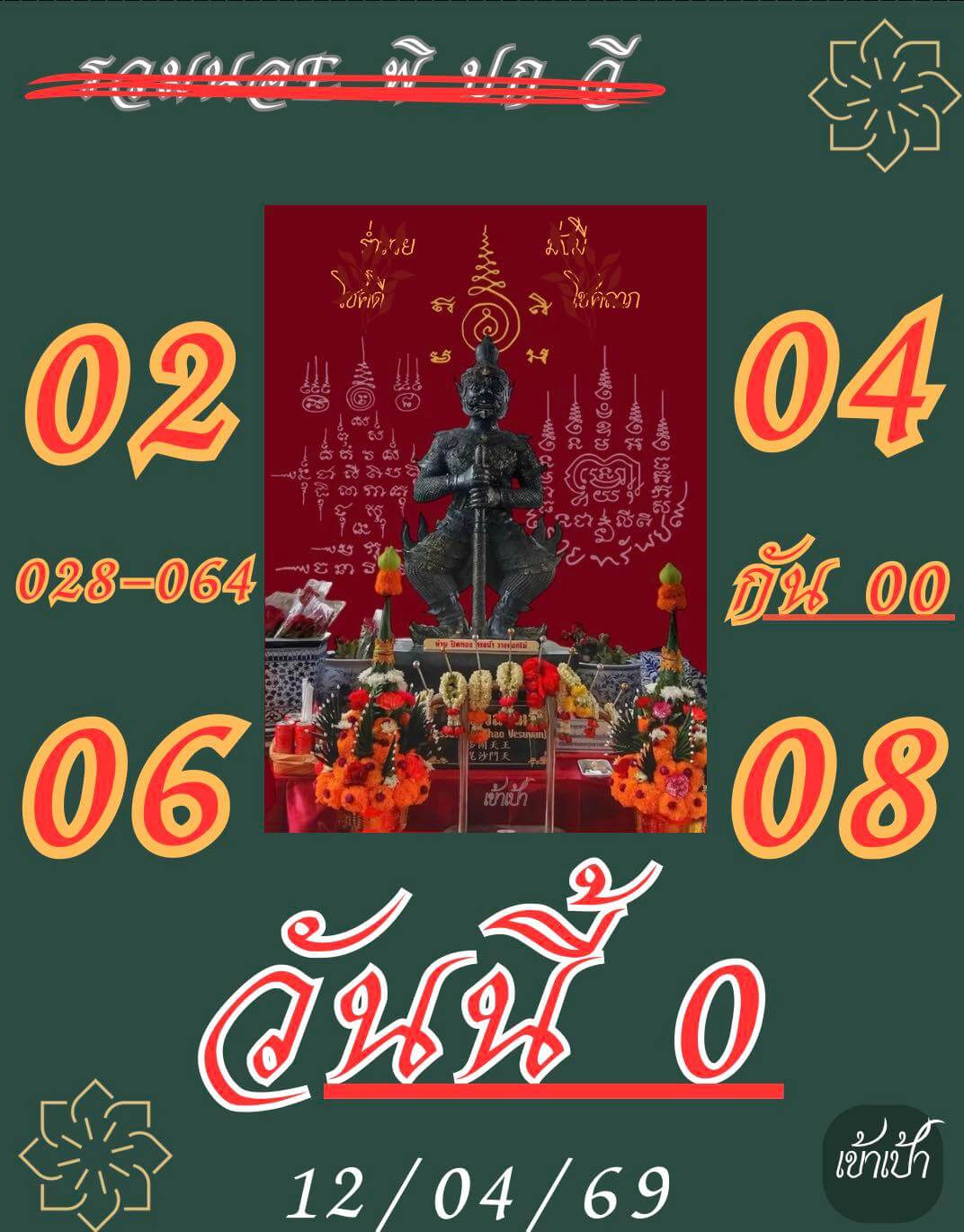 แนวทางหวยฮานอย 12/4/69 แนวทางหวยฮานอยวันนี้ออก งวดวันที่ 12 เมษายน 2569 หวยฮานอย 12-4-69 ชุด1