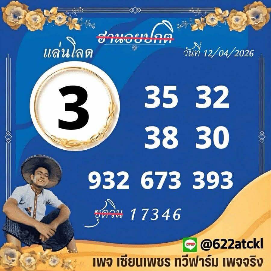 แนวทางหวยฮานอย 12/4/69 แนวทางหวยฮานอยวันนี้ออก งวดวันที่ 12 เมษายน 2569 หวยฮานอย 12-4-69 ชุด5