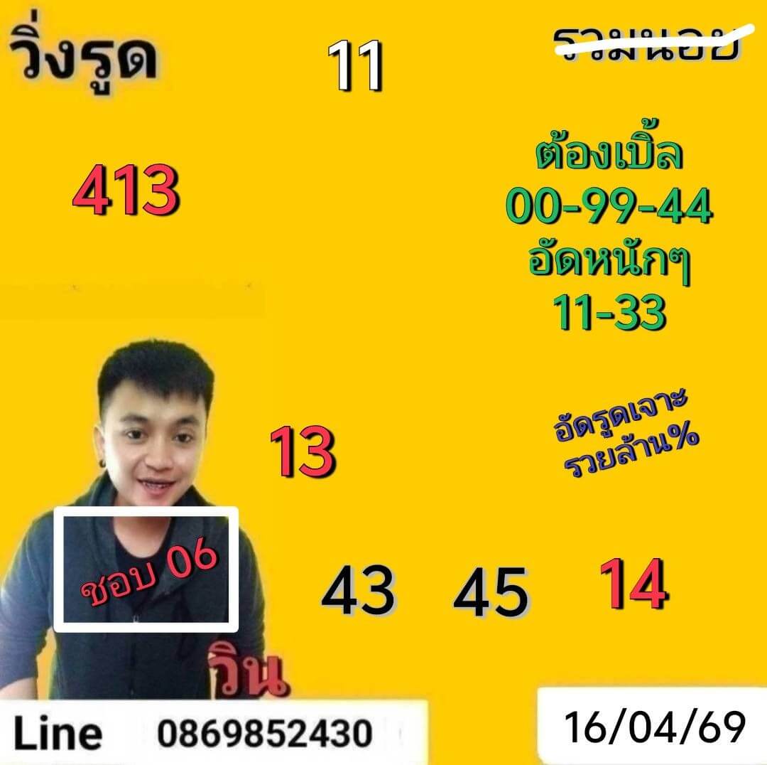 แนวทางหวยฮานอย 16/4/69 แนวทางหวยฮานอยวันนี้ออก งวดวันที่ 16 เมษายน 2569 หวยฮานอย 16-4-69 ชุด1