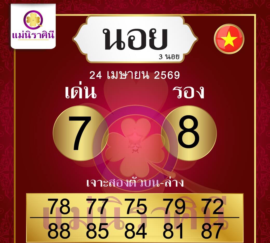 แนวทางหวยฮานอย 24/4/69 แนวทางหวยฮานอยวันนี้ออก งวดวันที่ 24 เมษายน 2569 หวยฮานอย 24-4-69 ชุด6