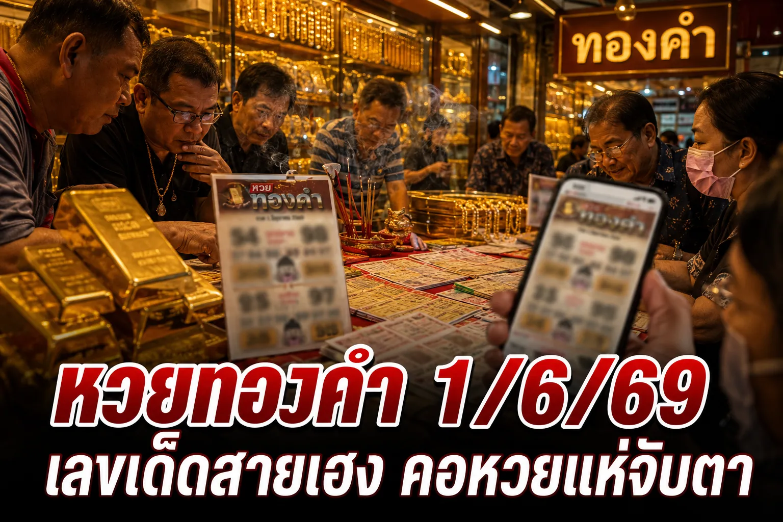 หวยทองคำ 1/6/69 เปิดเลขเด็ดมาแรง คอหวยแห่จับตาเลขทองคำโค้งสุดท้ายก่อนหวยออก หวยทองคำ 1/6/69 เปิดเลขเด็ดมาแรง คอหวยแห่จับตาเลขทองคำโค้งสุดท้ายก่อนหวยออก