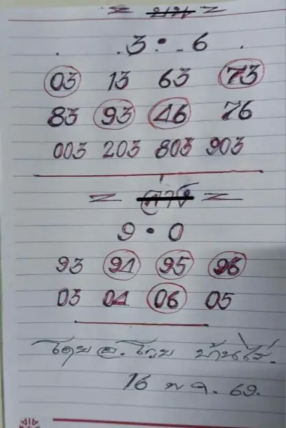 หวยทำมือ 16/5/69 ล่าสุด คอหวยแห่ส่องเลขเด่นโค้งสุดท้าย เลขมาแรงก่อนวันประกาศผล หวยทำมือ 16/5/69 ชุดที่ 4