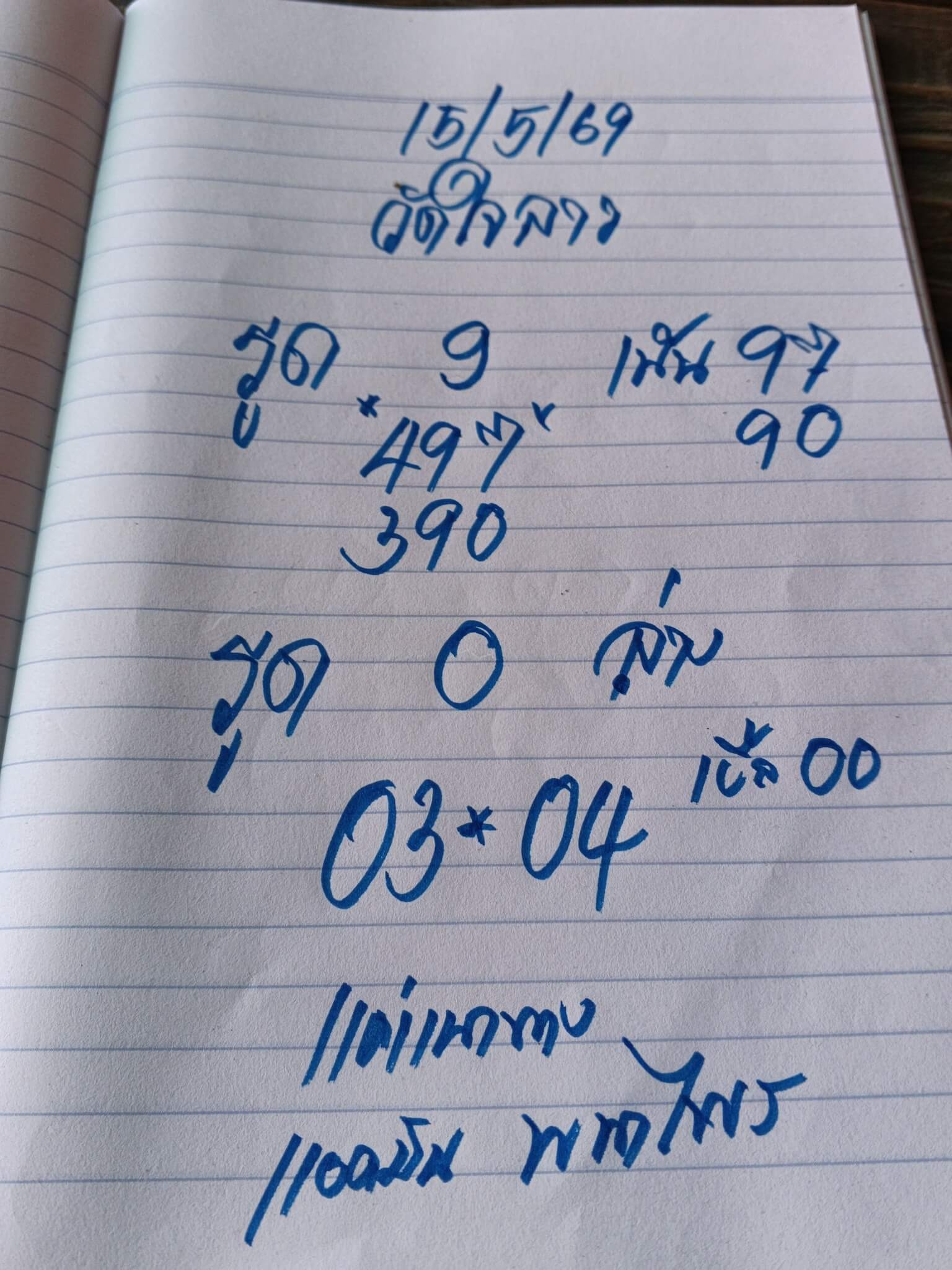 หวยลาว 15-5-69 ชุด6