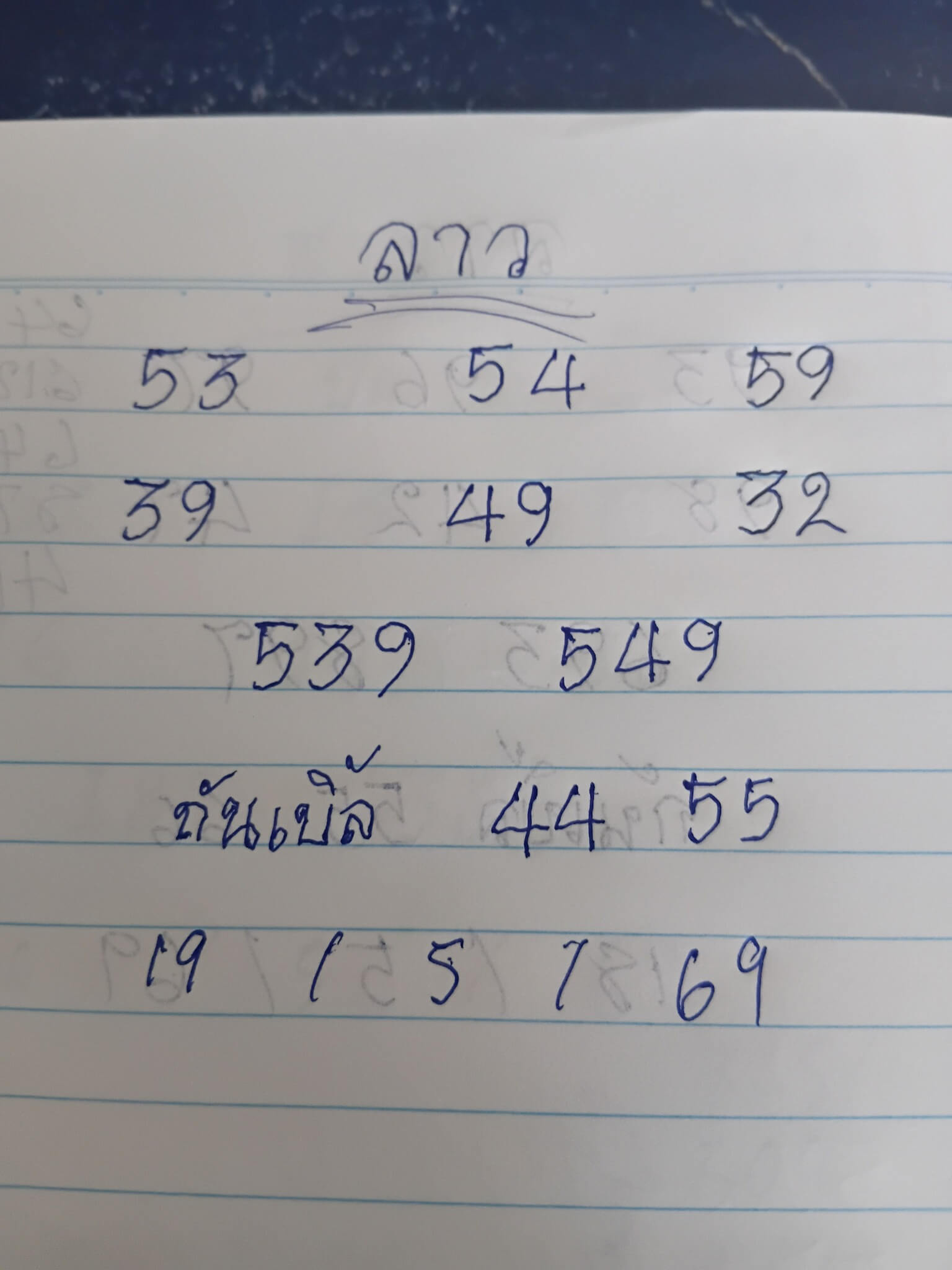 หวยลาว 19-5-69 ชุด4