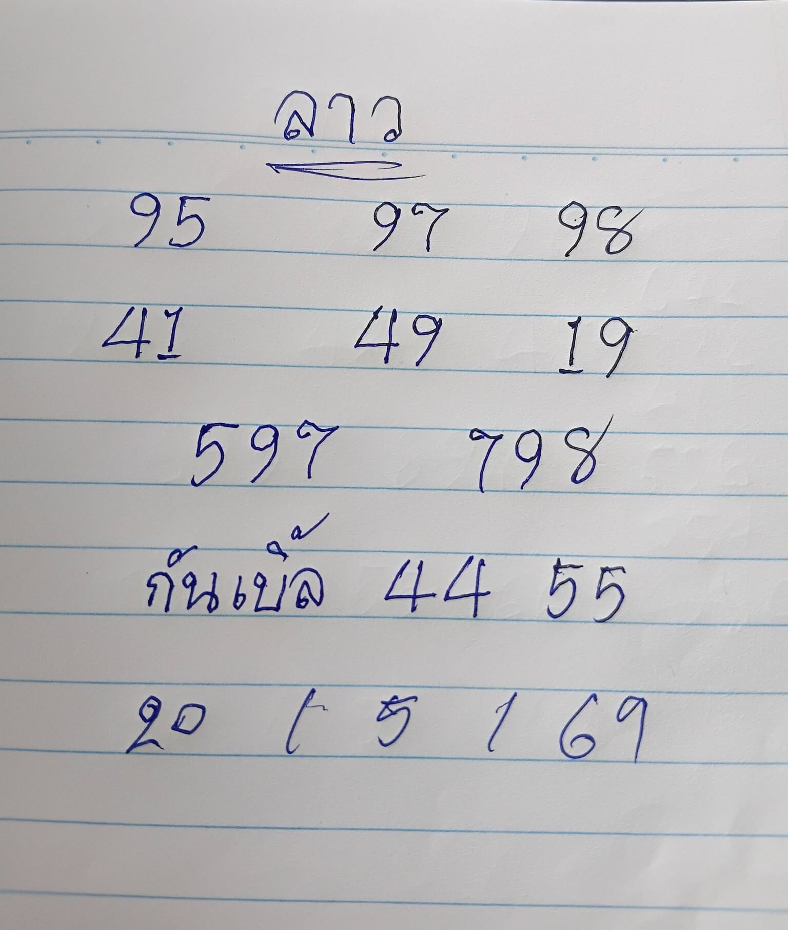 หวยลาว 20-5-69 ชุด10