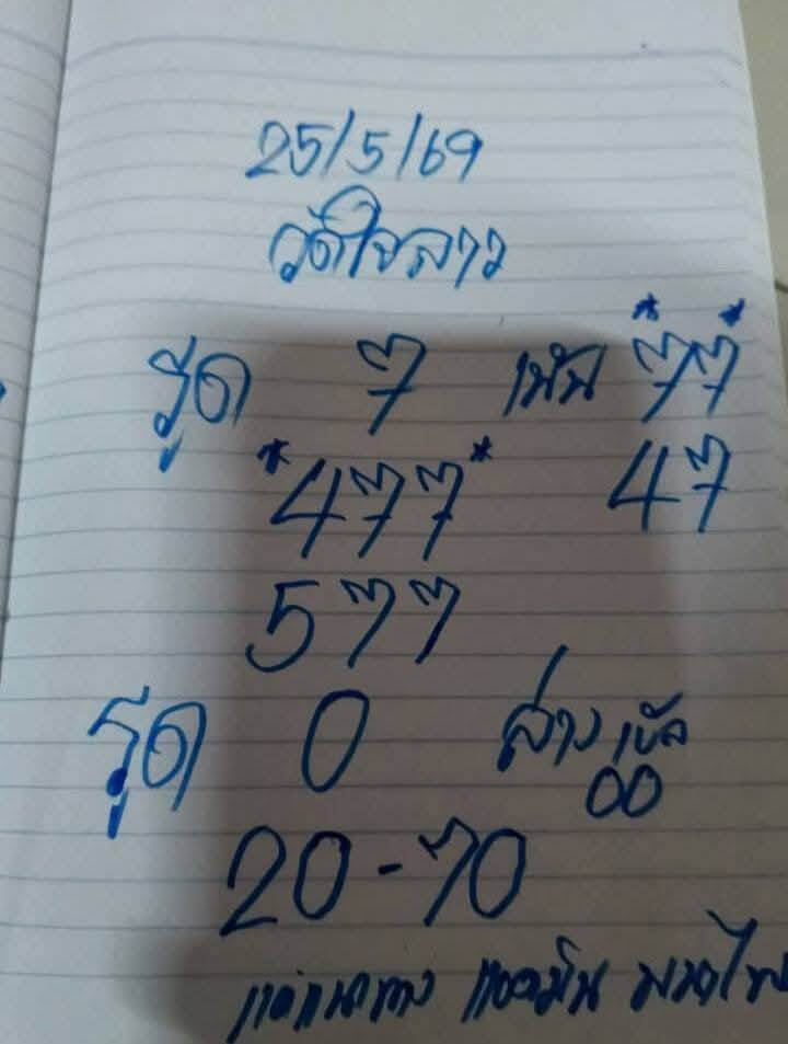 หวยลาว 25-5-69 ชุด4