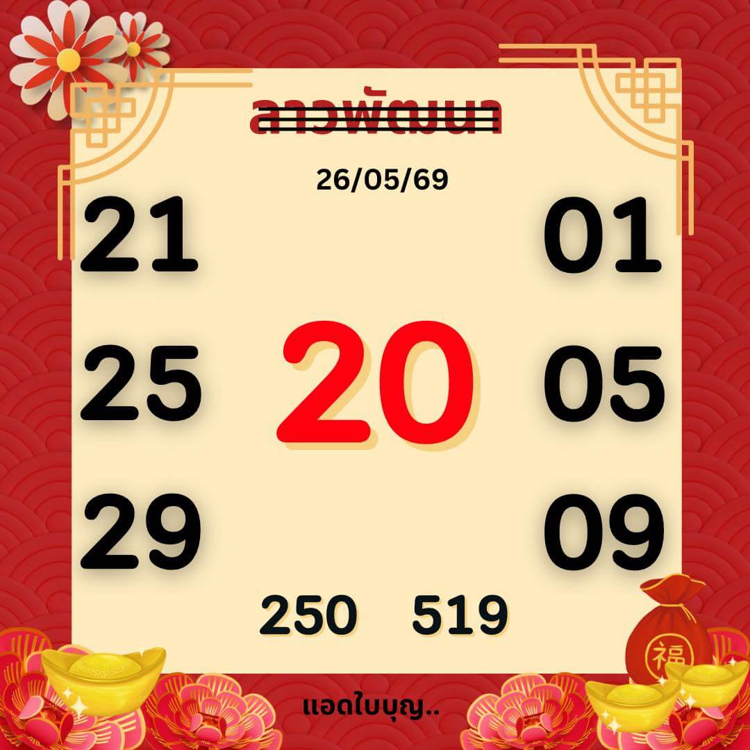 หวยลาว 26-5-69 ชุด1