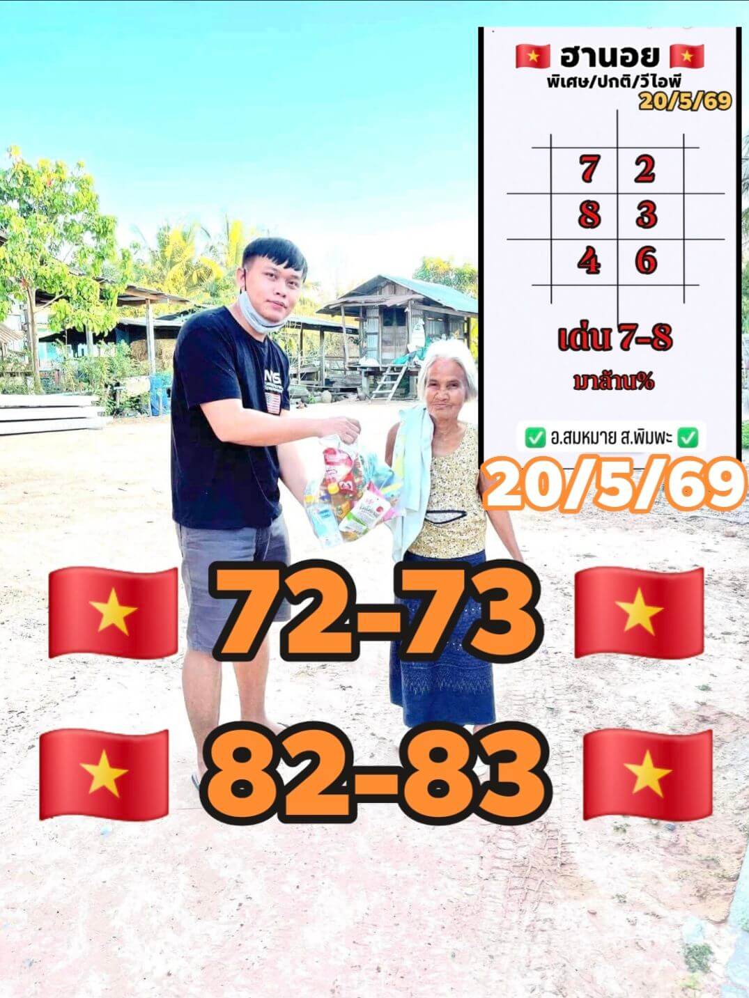 แนวทางหวยฮานอย 20/5/69 แนวทางหวยฮานอยวันนี้ออก งวดวันที่ 20 พฤษภาคม 2569 หวยฮานอย 20-5-69 ชุด7