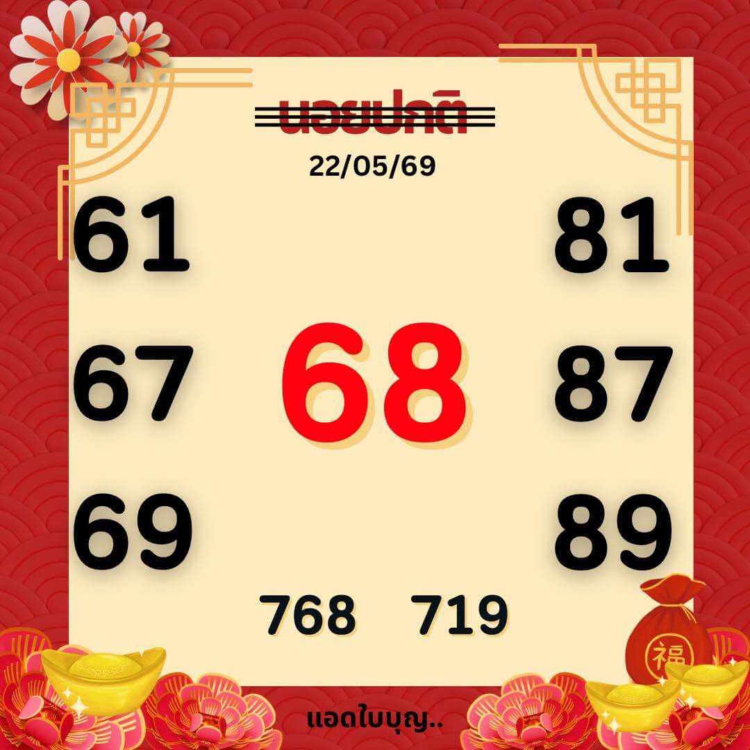 แนวทางหวยฮานอย 22/5/69 แนวทางหวยฮานอยวันนี้ออก งวดวันที่ 22 พฤษภาคม 2569 หวยฮานอย 22-5-69 ชุด8