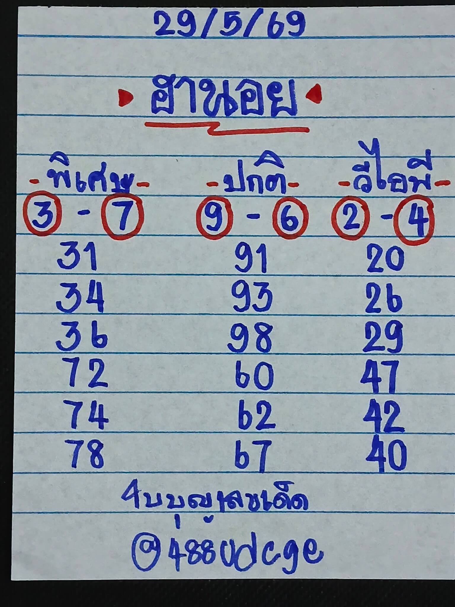 แนวทางหวยฮานอย 29/5/69 แนวทางหวยฮานอยวันนี้ออก งวดวันที่ 29 พฤษภาคม 2569 หวยฮานอย 29-5-69 ชุด4